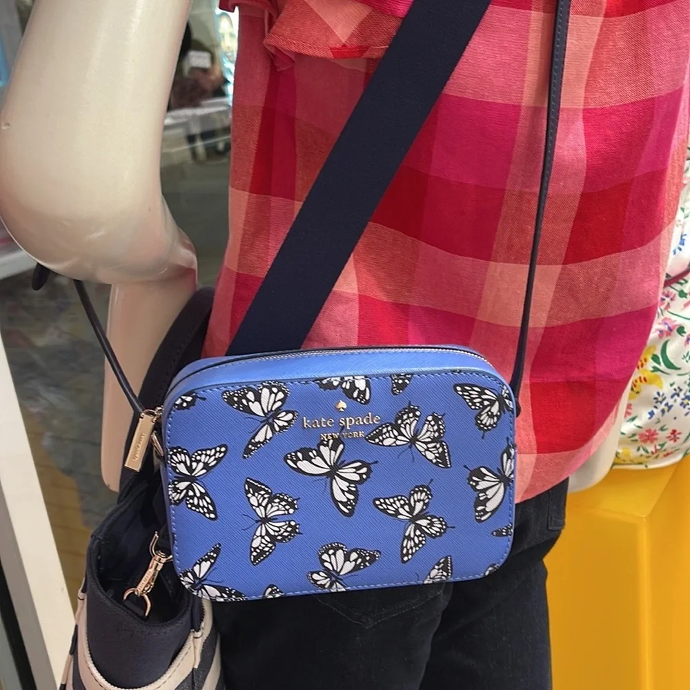 Kate Spade Staci Butterfly Sky Printed Mini Camera Bag, 
Blue Multi 
NWT - Picture 6 of 16